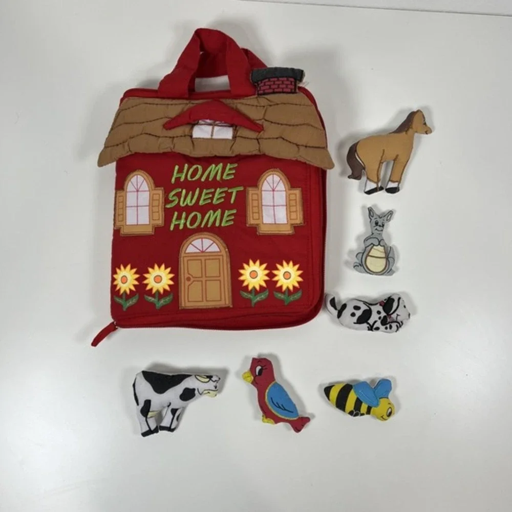 Pockets of Learning Right at Home‎ Quiet Book Animal Activity Busy Book